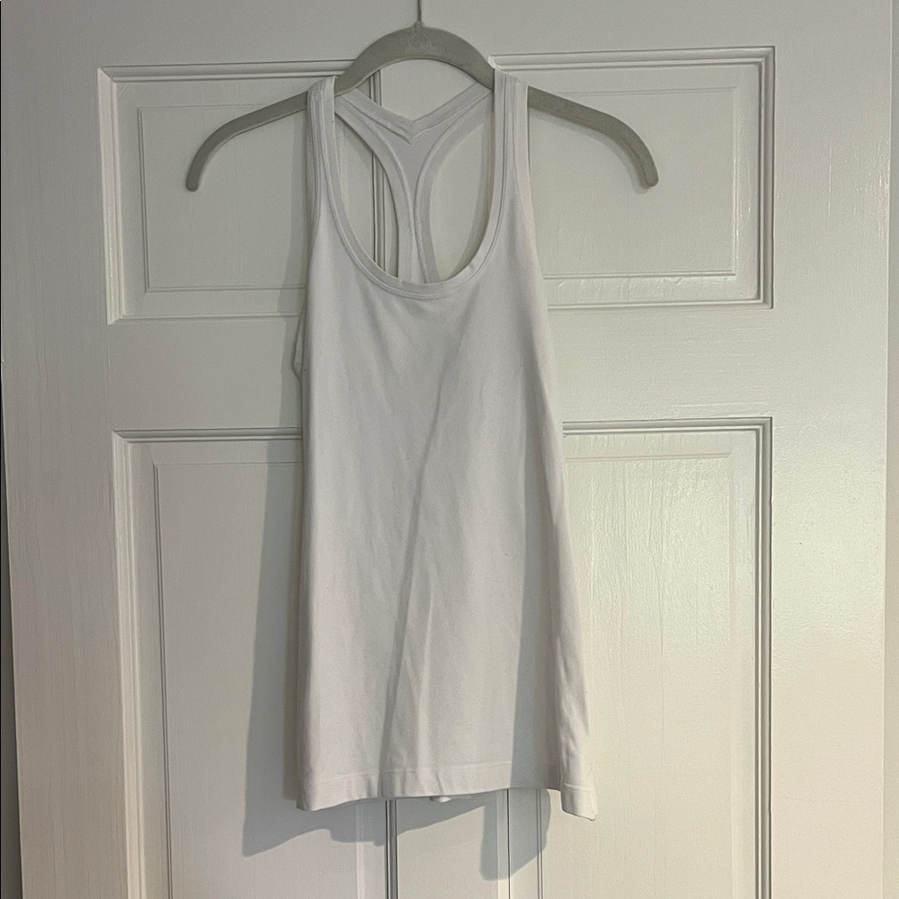 Lululemon White Cool Racerback Tank